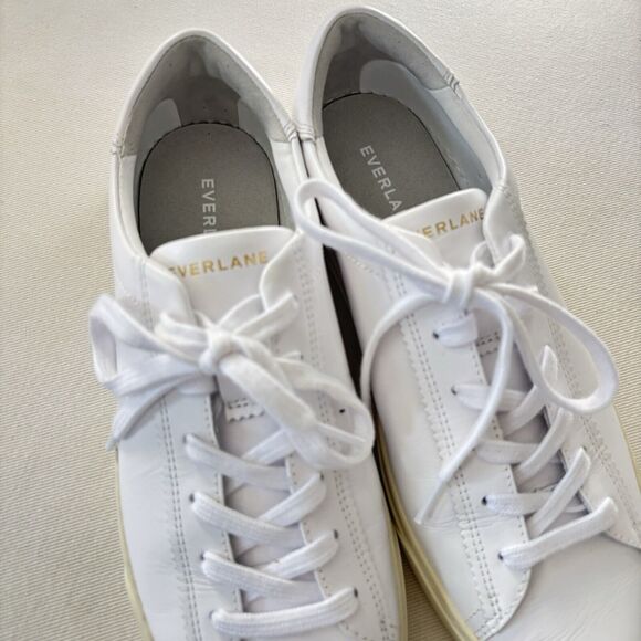 Everlane The Day Sneaker in White Leather - Picture 3 of 7